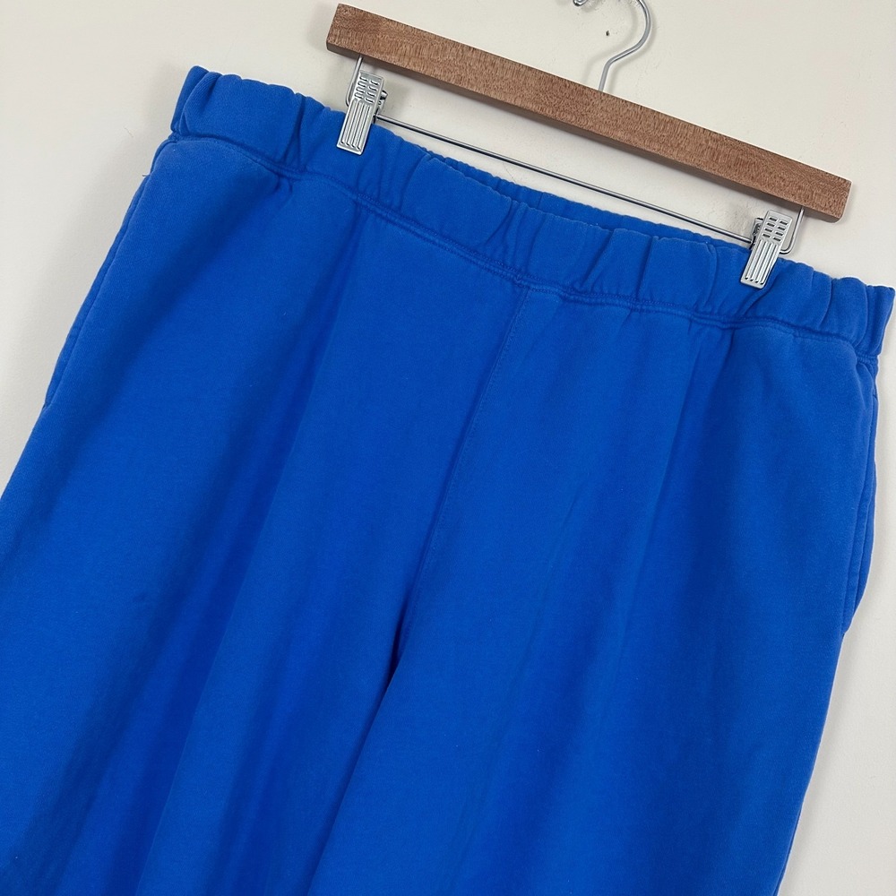 American Eagle Outfitters Blue Wide Leg Fleece Sweatpants Womens XL